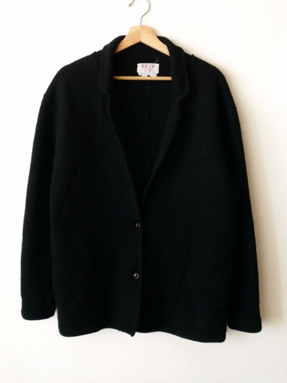 Vintage Black Wool Jacket